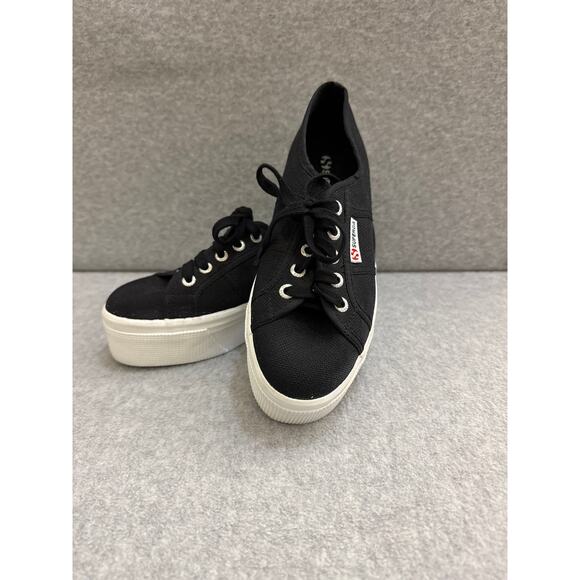 Superga 2740 Platform Sneakers – Black Avorio (Size 37.5 / US Women’s 7) NWOB - Picture 2 of 11